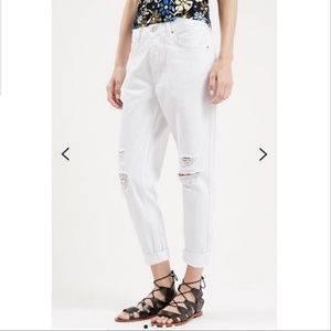 Topshop moto Hayden size 30 white denim